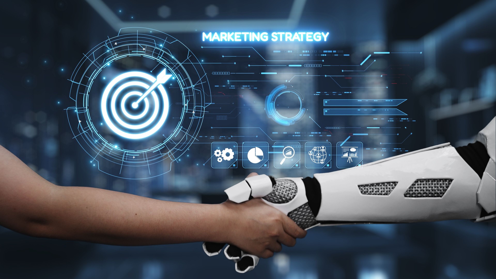 Human and Robot Collaboration in Marketing Strategy with Digital Interface and Target Goals for Innovative Business Solutions. Auvana